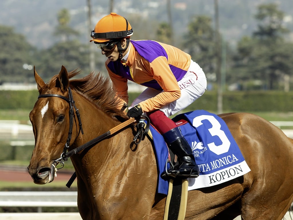 Kopion, for the Clement L. Hirsch Stakes.